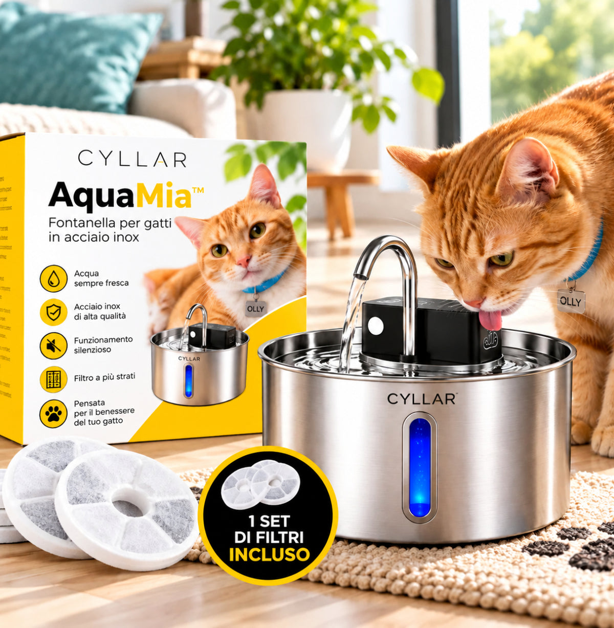 La Fontanella con Acqua Filtrata che Invoglia il Tuo Gatto a Bere di Più