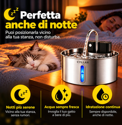 La Fontanella con Acqua Filtrata che Invoglia il Tuo Gatto a Bere di Più
